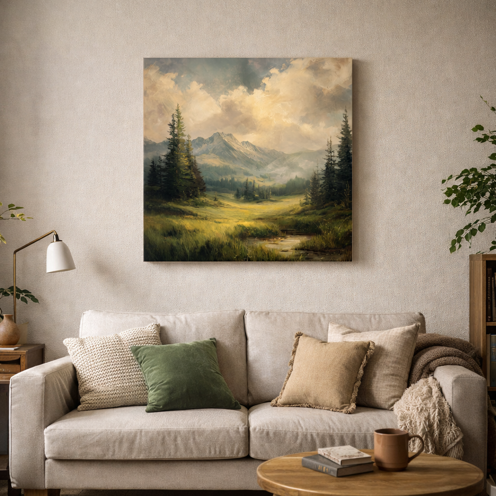 Landschap in de vallei