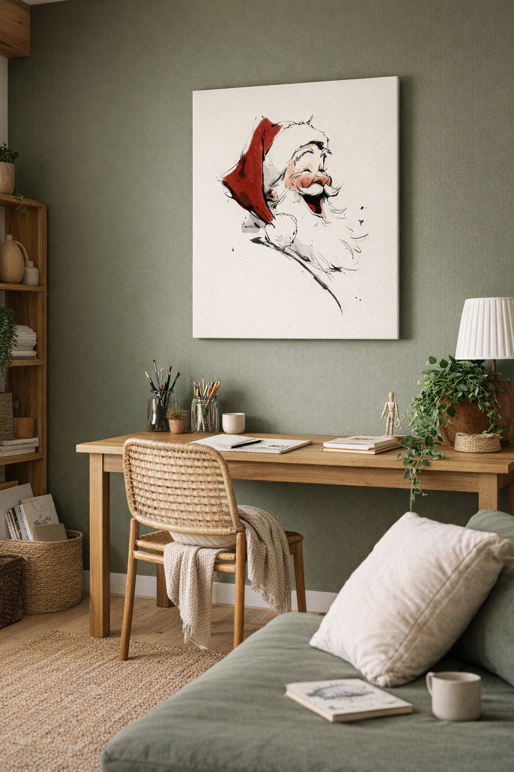 Lachende Kerstman