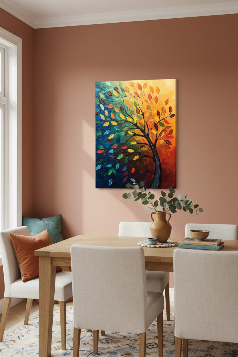 Kleurrijke Boom in Herfstgloed