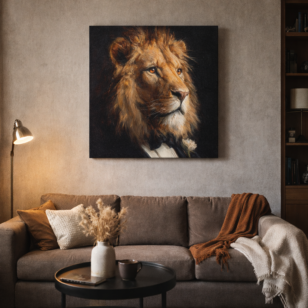 Majestueuze Leeuw in Focus