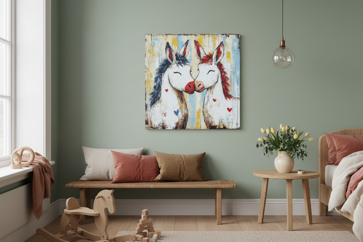 Knuffelende Ezel Vriendjes