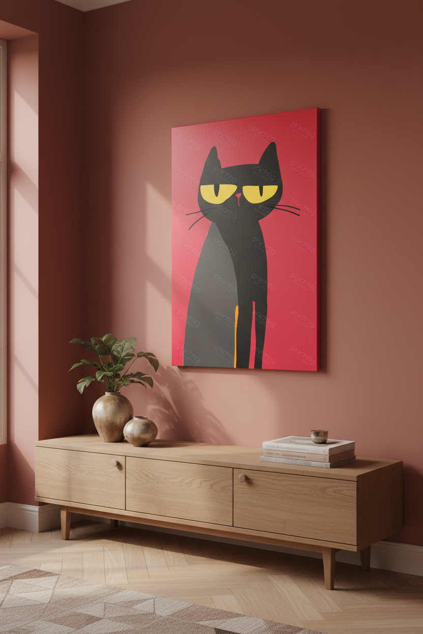 Geheimzinnige Kat met Gele Ogen