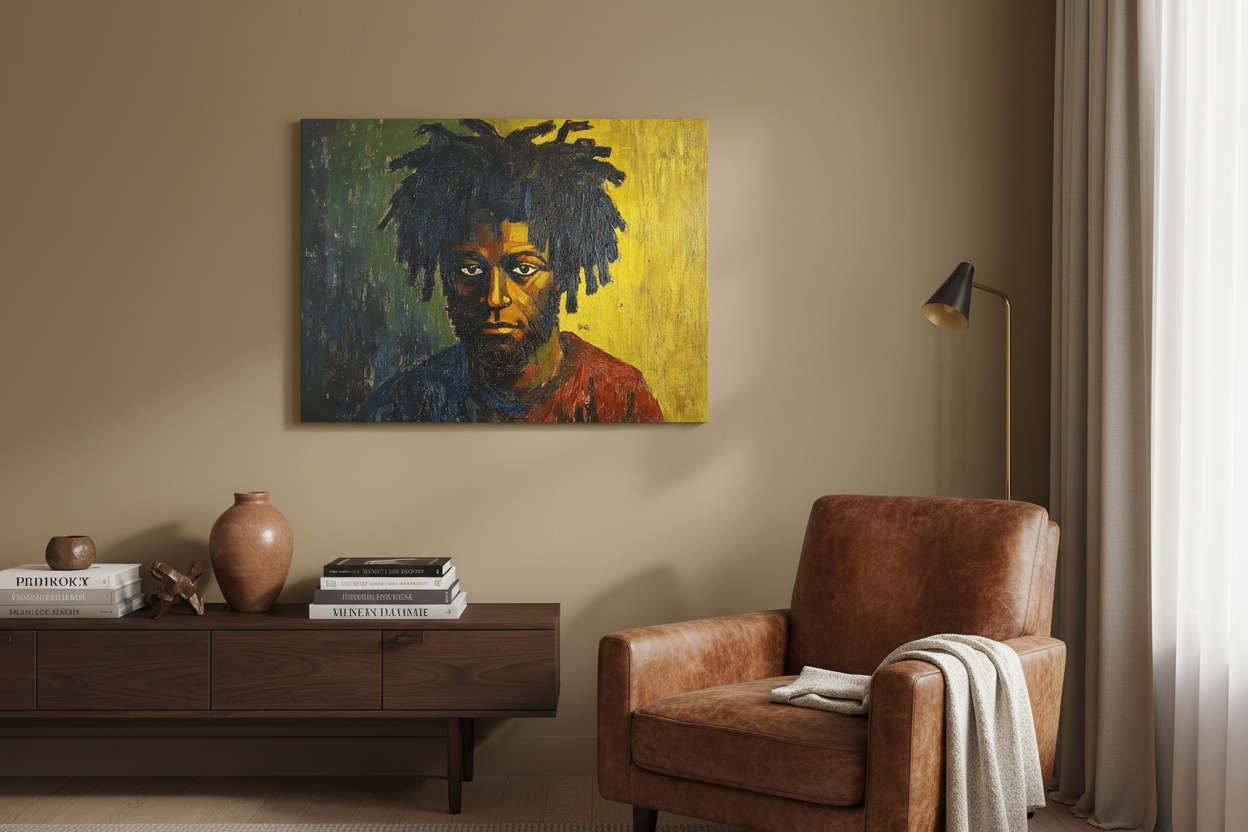 Portret met Expressieve Blik