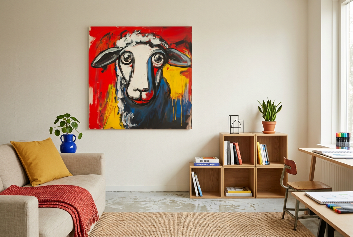 Nieuwsgierig Schaap