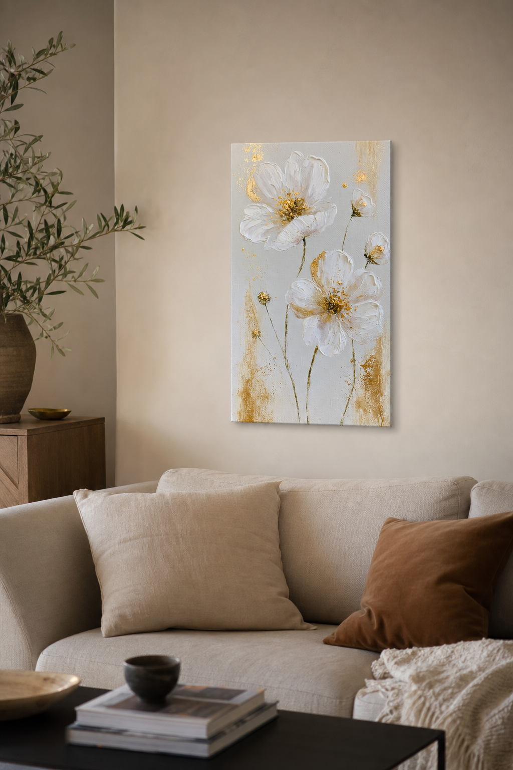 Bloemenpracht in Goud