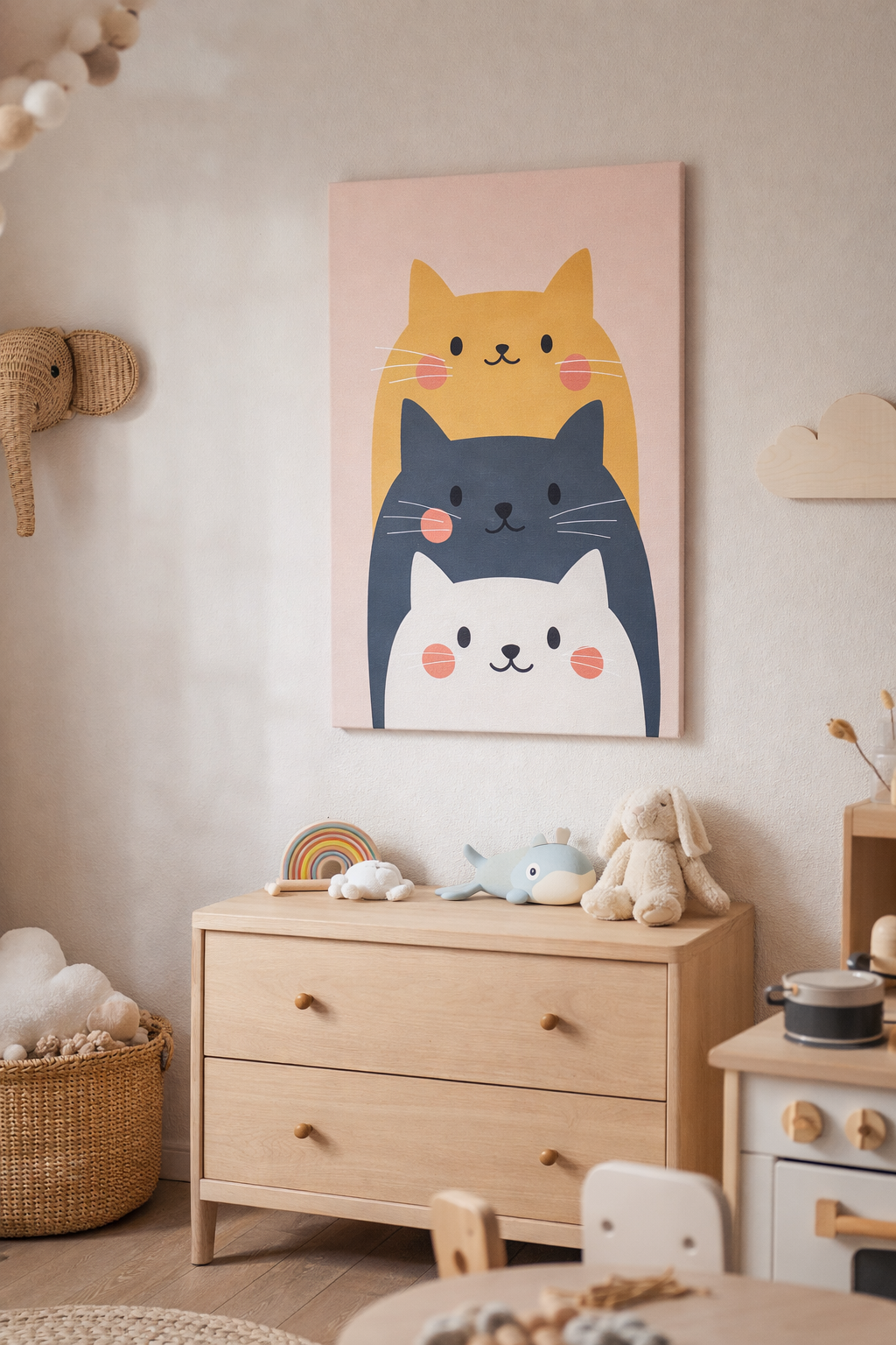 Drie Katten Stapeling